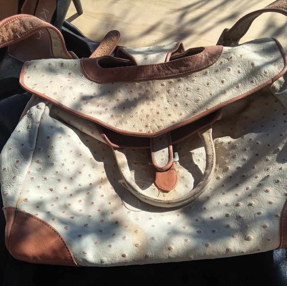Vintage Ostrich Leather Bag